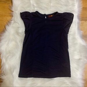 7 For All Mankind Girls Navy Top